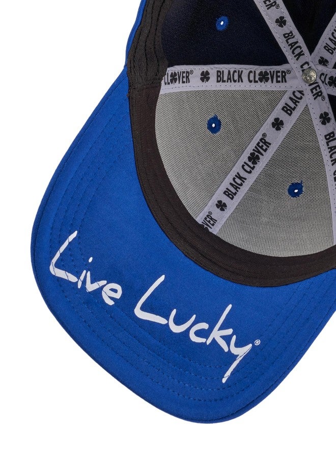 Black Clover Standard Premium 154 Hat, Royal Hat/3D White Clover - Image 4